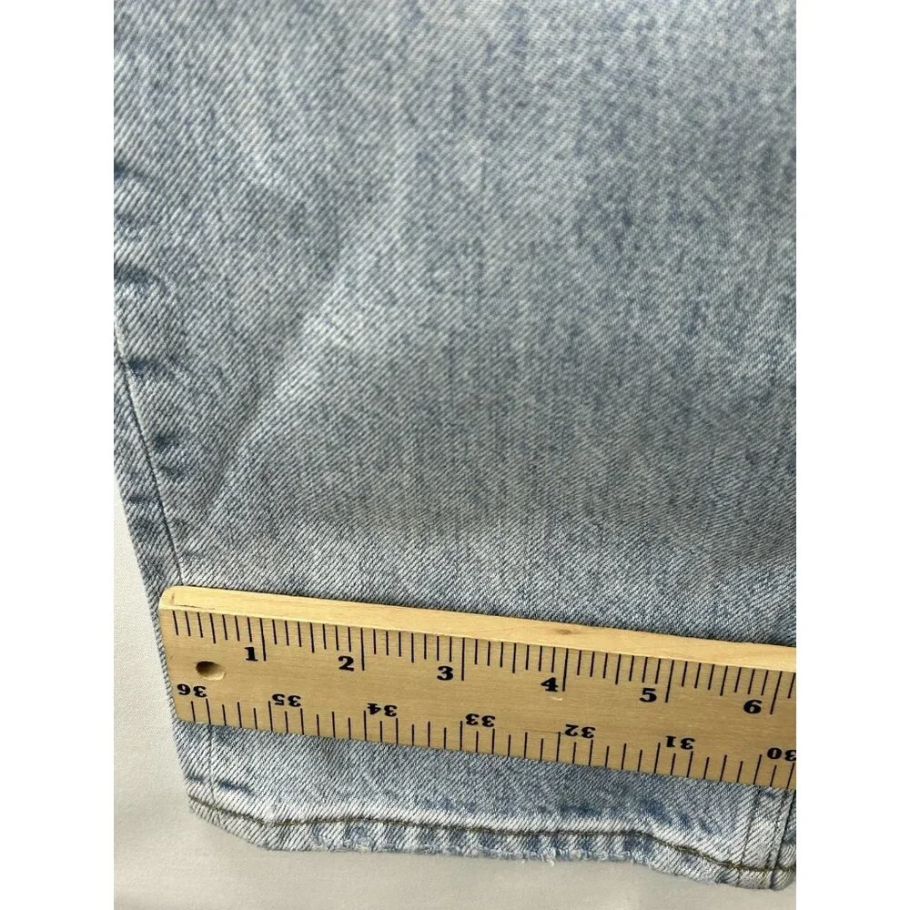 Aritzia DENIM FORUM Women’s Size 28L The BF High Rise Loose Jeans Slim Leg - Picture 7 of 16